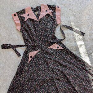 vintage floral dress